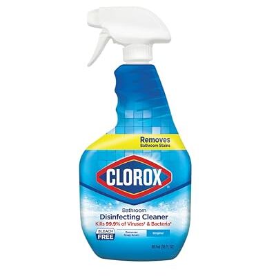 Clorox Disinfecting Bathroom Cleaner Spray, 30 Fluid Ounces Clorox Disinfecting Bathroom Cleaner Spray, 30 Fluid Ounces
