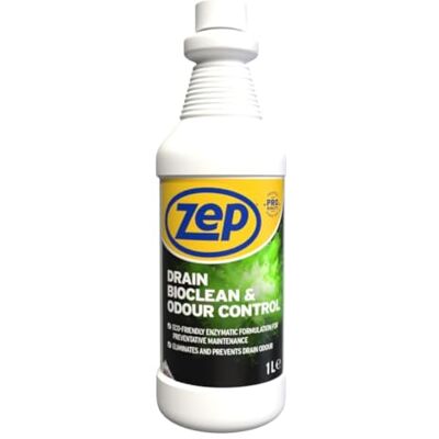 Zep Drain Bioclean & Odour Control 1l, Drain Unblocker For Preventive Maintenance To Keep Drains Unblocked, Perfect For Bad Smells, Sink Cleaner For Smelling Sinks, Commercial Zep Drain Bioclean & Odour Control 1l, Drain Unblocker For Preventive Maintenance To Keep Drains Unblocked, Perfect For Bad Smells, Sink Cleaner For Smelling Sinks, Commercial