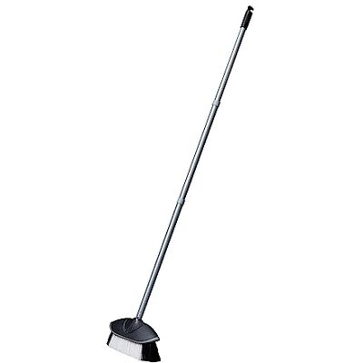 Addis Comfi grip Indoor Soft Stiff Mix Broom with Screw Fit 3pcs handle, Metallic Addis Comfi grip Indoor Soft Stiff Mix Broom with Screw Fit 3pcs handle, Metallic