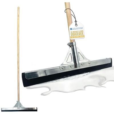 TDBS The Dustpan and Brush Store 18 Floor Squeegee with 120cm Squeegee Long Handle, Floor Wiper with 2-Layer Foam Blade, Outdoor/Indoor Wet Room Floor Squeegee Heavy Duty, Ideal Squeegee Mop for Home TDBS The Dustpan and Brush Store 18 Floor Squeegee with 120cm Squeegee Long Handle, Floor Wiper with 2-Layer Foam Blade, Outdoor/Indoor Wet Room Floor Squeegee Heavy Duty, Ideal Squeegee Mop for Home