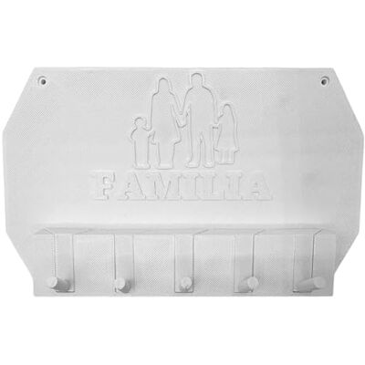 WELL HOME MOBILIARIO & DECORACIÓN Well Home Family Wall Mounted Key Hanger White WELL HOME MOBILIARIO & DECORACIÓN Well Home Family Wall Mounted Key Hanger White