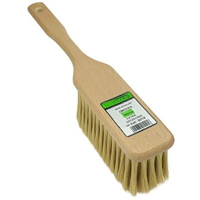 ToolSpace Hand Brush Made of Wood with 100% Natural Hair Bristles Soft Wooden Broom (34x7x5.7cm) ToolSpace Hand Brush Made of Wood with 100% Natural Hair Bristles Soft Wooden Broom (34x7x5.7cm)
