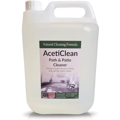 Trade Chemicals AcetiClean Path & Patio Cleaner – Natural Acetic Acid Surface Cleaner Trade Chemicals AcetiClean Path & Patio Cleaner – Natural Acetic Acid Surface Cleaner