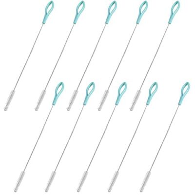 Spunklad 10pcs Bottle Brush, Stainless Steel Straw Cleaner, Pipe Cleaners, Baby Bottle Cleaning Brushes, Test Tube Brush for Cleaning Spunklad 10pcs Bottle Brush, Stainless Steel Straw Cleaner, Pipe Cleaners, Baby Bottle Cleaning Brushes, Test Tube Brush for Cleaning