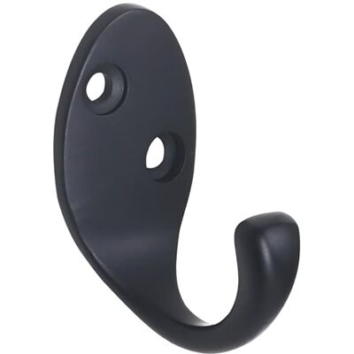 RICOO Modern Coat Hooks, MH014-B1, Wall Mounted Coat Rack in Black 1 Piece, Premium Zinc Alloy Clothes Hooks for Wall, Durable Wall Hangers 2.2x4.2x5 cm RICOO Modern Coat Hooks, MH014-B1, Wall Mounted Coat Rack in Black 1 Piece, Premium Zinc Alloy Clothes Hooks for Wall, Durable Wall Hangers 2.2x4.2x5 cm