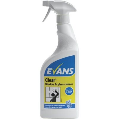 Evans Vanodine Window and Glass Cleaner 750ml Trigger Spray Box 6 Bottles Evans Vanodine Window and Glass Cleaner 750ml Trigger Spray Box 6 Bottles