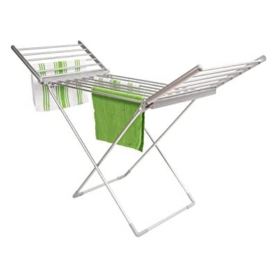 PIFCO Winged Heated Clothes Airer 3-Tier Foldable Electric Clothes Dryer with 20 Heating Bars, Energy Efficient Heated Drying Rack for Indoor Use, Compact and Sturdy Design PIFCO Winged Heated Clothes Airer 3-Tier Foldable Electric Clothes Dryer with 20 Heating Bars, Energy Efficient Heated Drying Rack for Indoor Use, Compact and Sturdy Design