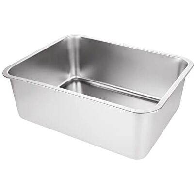 ASelected - Washing Up Bowl - 304 Stainless Steel - Rectangular - 17 Litre - Washing Up Bowl ASelected - Washing Up Bowl - 304 Stainless Steel - Rectangular - 17 Litre - Washing Up Bowl