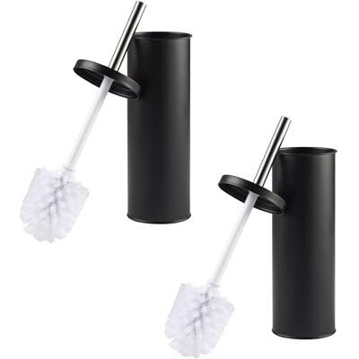 Beldray COMBO-9035 Toilet Brush and Holder Set – 2 Pack, Bathroom Toilet Bowl Cleaning Brush with Stiff Bristles, Hygienic Holder with Lid Design, Deep Clean, Slim for Easy Storage, Black Beldray COMBO-9035 Toilet Brush and Holder Set – 2 Pack, Bathroom Toilet Bowl Cleaning Brush with Stiff Bristles, Hygienic Holder with Lid Design, Deep Clean, Slim for Easy Storage, Black