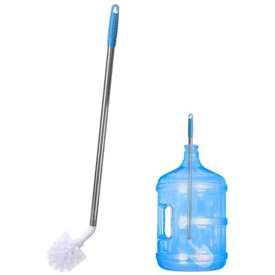 HINAA Long Handled Bottle Brush, L-shaped Bendable Cleaning Washer Scrubber Scrubbing Brush For 3 & 5 Gallon Juice Dispenser Water Container Cleaning Brush HINAA Long Handled Bottle Brush, L-shaped Bendable Cleaning Washer Scrubber Scrubbing Brush For 3 & 5 Gallon Juice Dispenser Water Container Cleaning Brush