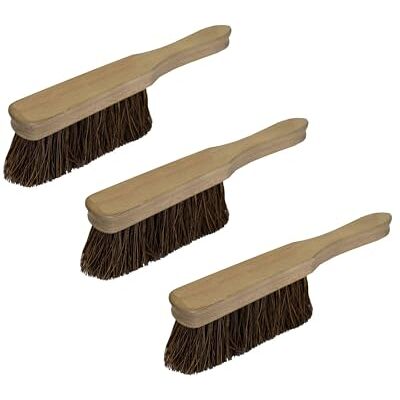 Shop4allsorts Set of 3 Wooden Sweeping Hand Brush Stiff Hard Bassine Bristle Cleaning Scrubbing Brush Shop4allsorts Set of 3 Wooden Sweeping Hand Brush Stiff Hard Bassine Bristle Cleaning Scrubbing Brush
