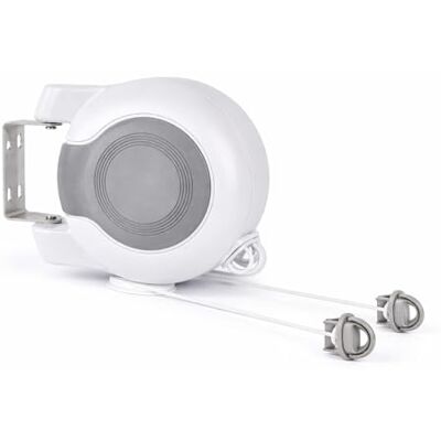 1ABOVE Retractable Clothes Line Wall Mounted, 30 Metres Twin Cable (2 x 15m), Heavy Duty Indoor Outdoor Washing Line, Space Saving Laundry Dryer, White 1ABOVE Retractable Clothes Line Wall Mounted, 30 Metres Twin Cable (2 x 15m), Heavy Duty Indoor Outdoor Washing Line, Space Saving Laundry Dryer, White