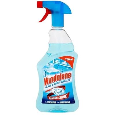 Windolene Glass & Shiny Surfaces Diamond Shine, Pack 1 x 750ml, Streak-Free Cleaning for Windows, Window cleaner & Glass cleaner Windolene Glass & Shiny Surfaces Diamond Shine, Pack 1 x 750ml, Streak-Free Cleaning for Windows, Window cleaner & Glass cleaner