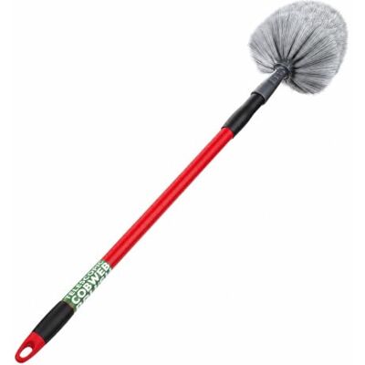 Jazooli Cobweb Brush Extendable Duster Extra Long Reach, 105cm/170cm Extendable up to 170cm, Long Handled Duster for Corners and High Ceilings, Outdoor & Indoor Suitable, Twist Lock Jazooli Cobweb Brush Extendable Duster Extra Long Reach, 105cm/170cm Extendable up to 170cm, Long Handled Duster for Corners and High Ceilings, Outdoor & Indoor Suitable, Twist Lock