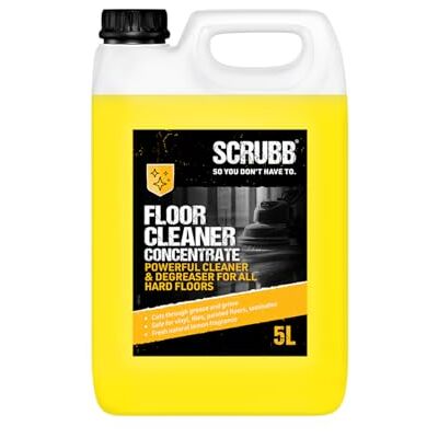 SCRUBB L9 Supro Floor Cleaner, Powerful Cleaner & Degreaser Concentrate For All Hard Floors, 5L SCRUBB L9 Supro Floor Cleaner, Powerful Cleaner & Degreaser Concentrate For All Hard Floors, 5L