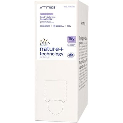 BIO SPECTRA ATTITUDE ATTITUDE Liquid Laundry Detergent Refill, EWG Verified, HE Compatible, Plant-Based & Vegan, Natural Laundry Soap, Lavender Scent, 160 Loads, 4 Liters BIO SPECTRA ATTITUDE ATTITUDE Liquid Laundry Detergent Refill, EWG Verified, HE Compatible, Plant-Based & Vegan, Natural Laundry Soap, Lavender Scent, 160 Loads, 4 Liters