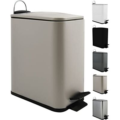 Spirella Erik Rectangular Pedal Trash Bin - Trash Can Spirella Erik Rectangular Pedal Trash Bin - Trash Can