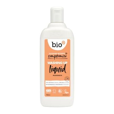 Bio-d Mandarin Washing Up Liquid 750ml Allergy Free Vegan Cruelty Free Bio-d Mandarin Washing Up Liquid 750ml Allergy Free Vegan Cruelty Free