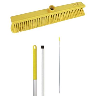 Scott Soft Washable Broom Head 45cm and 125cm Hygiene Handle for Indoor and Outdoor Sweeping (Yellow) Scott Soft Washable Broom Head 45cm and 125cm Hygiene Handle for Indoor and Outdoor Sweeping (Yellow)