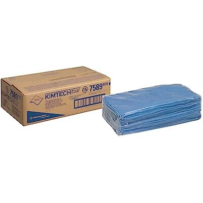 KIMTECH Surface Preparation Microfibre Cloths 7589 1 pack x 25 blue cloths KIMTECH Surface Preparation Microfibre Cloths 7589 1 pack x 25 blue cloths