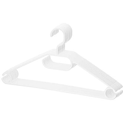 Berlona Clothes Hangers Pack of 10 Non-Slip Plastic Hanger 360° Rotating Hook Space Saving Hanger, Lightweight and Functional 41 cm x 21 cm for Coats, Dresses, Shirts, Sweaters White Berlona Clothes Hangers Pack of 10 Non-Slip Plastic Hanger 360° Rotating Hook Space Saving Hanger, Lightweight and Functional 41 cm x 21 cm for Coats, Dresses, Shirts, Sweaters White