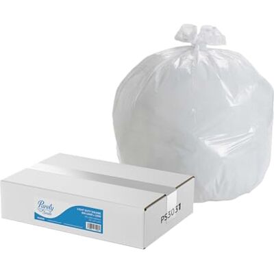 Blake & White Purely Smile Square Bin Liners Ultra Durable & Tear-Resistant White Bin Bags Durable & Tear-Resistant Bin Liners for Household & Office Use Medium Duty Box of 1000 Blake & White Purely Smile Square Bin Liners Ultra Durable & Tear-Resistant White Bin Bags Durable & Tear-Resistant Bin Liners for Household & Office Use Medium Duty Box of 1000