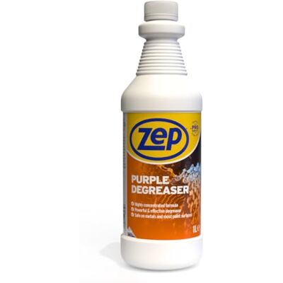 Zep Purple Degreaser Concentrate 1L Heavy Duty for Cleaning Products, Dilutes Up to 50L Zep Purple Degreaser Concentrate 1L Heavy Duty for Cleaning Products, Dilutes Up to 50L