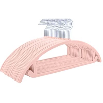 MIZGI Premium Velvet Hangers (Pack of 50) Heavyduty- Non Slip No Shoulder Bump Suit Hangers Chrome Hooks,Space Saving Clothes Hangers,Rounded Hangers for Coat,Sweater,Jackets,Pants,Shirts(Blush Pink/Rose) MIZGI Premium Velvet Hangers (Pack of 50) Heavyduty- Non Slip No Shoulder Bump Suit Hangers Chrome Hooks,Space Saving Clothes Hangers,Rounded Hangers for Coat,Sweater,Jackets,Pants,Shirts(Blush Pink/Rose)