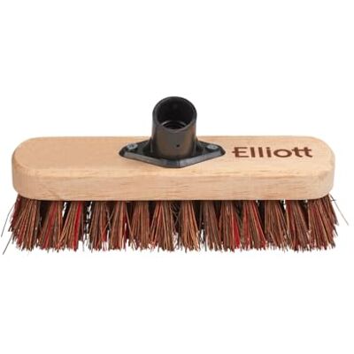 Elliott 23 cm Deck Scrubbing Broom Head with Natural Bassine Fibres, Brown Elliott 23 cm Deck Scrubbing Broom Head with Natural Bassine Fibres, Brown