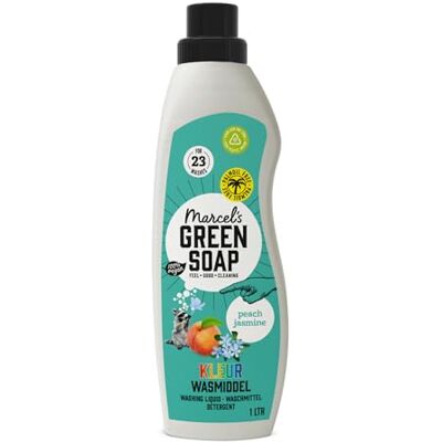 Marcel's Green Soap Marcel’s Green Soap Colour Washing Liquid Peach & Jasmine Laundry Detergent – Microplastic-free formula Vegan – 100% recycled plastic bottle Refillable 23 washes 1L Marcel's Green Soap Marcel’s Green Soap Colour Washing Liquid Peach & Jasmine Laundry Detergent – Microplastic-free formula Vegan – 100% recycled plastic bottle Refillable 23 washes 1L