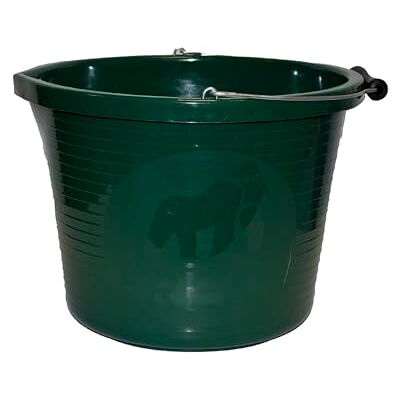 Red Gorilla Premium Builder's Bucket 14 litre 3 Gallon Heavy Duty Strong Metal Handle Moulded Grip Multi Purpose Food Grade Plastic (Green) Red Gorilla Premium Builder's Bucket 14 litre 3 Gallon Heavy Duty Strong Metal Handle Moulded Grip Multi Purpose Food Grade Plastic (Green)