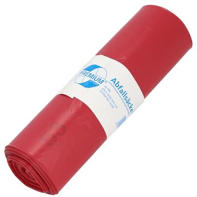 Deiss PREMIUM Rubbish Bags 60 µm 70 Litres Red Deiss PREMIUM Rubbish Bags 60 µm 70 Litres Red