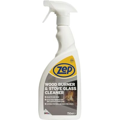 Zep Wood Burner and Stove Glass Cleaner 750ml – Spray for Log Burners & Multi Fuel Stoves, Removes Soot, Grease & Tar, Oven Door & Glass Cleaner Zep Wood Burner and Stove Glass Cleaner 750ml – Spray for Log Burners & Multi Fuel Stoves, Removes Soot, Grease & Tar, Oven Door & Glass Cleaner