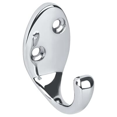 RICOO Modern Coat Hooks, MH014-S1, Wall Mounted Coat Rack in Silver 1 Piece, Premium Zinc Alloy Clothes Hooks for Wall, Durable Wall Hangers 2.2x4.2x5 cm RICOO Modern Coat Hooks, MH014-S1, Wall Mounted Coat Rack in Silver 1 Piece, Premium Zinc Alloy Clothes Hooks for Wall, Durable Wall Hangers 2.2x4.2x5 cm
