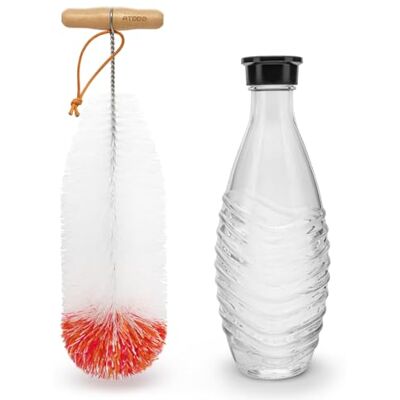 ATDDO Bottle Brush, Set of 1 Bottle Brush for Cleaning SodaStream, Long Handle Water Bottle Cleaner Brush for Flask, Glass and Narrow Neck Bottles ATDDO Bottle Brush, Set of 1 Bottle Brush for Cleaning SodaStream, Long Handle Water Bottle Cleaner Brush for Flask, Glass and Narrow Neck Bottles