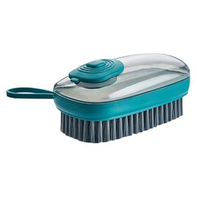 JHzood Dish Washing Up Brush With Soap Dispenser, 2 In 1 Automatic Liquid Adding Laundry Brush, Multipurpose Scrubbing Brush, For Clothes, Shoes, Carpet, Kitchen Sink (Green) JHzood Dish Washing Up Brush With Soap Dispenser, 2 In 1 Automatic Liquid Adding Laundry Brush, Multipurpose Scrubbing Brush, For Clothes, Shoes, Carpet, Kitchen Sink (Green)