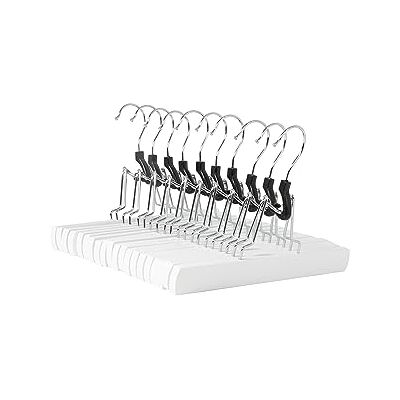 Amazon Basics Wooden Pants Hangers - Hangers Amazon Basics Wooden Pants Hangers - Hangers