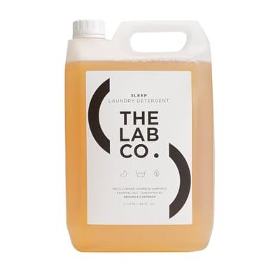 The Lab Co. Sleep Wash 5 Litre. Relaxing Laundry Detergent with Wild Lavender And Chamomile. Plant Based. Non-Bio. Concentrated. Up to 320 washes. For bedding and sleepwear. The Lab Co. Sleep Wash 5 Litre. Relaxing Laundry Detergent with Wild Lavender And Chamomile. Plant Based. Non-Bio. Concentrated. Up to 320 washes. For bedding and sleepwear.