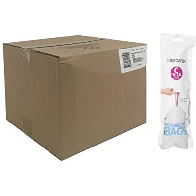 Brabantia Bin Liners 12L C Boxed Dozen Deal Pack Brabantia Bin Liners 12L C Boxed Dozen Deal Pack