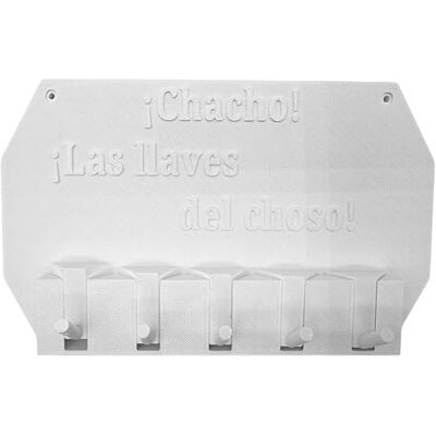 WELL HOME MOBILIARIO & DECORACIÓN Well Home Wall Key Hanger Chacho! The Choso Keys! White WELL HOME MOBILIARIO & DECORACIÓN Well Home Wall Key Hanger Chacho! The Choso Keys! White