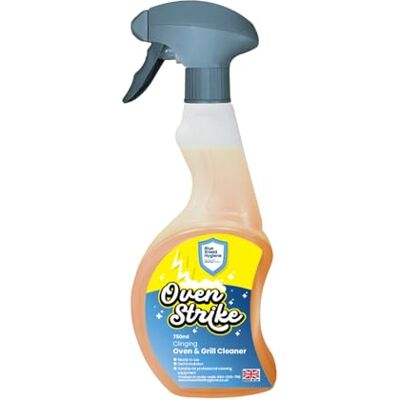 BLUE SHIELD HYGIENE PROTECT THE CLEAN Blue Shield Hygiene Oven Strike Cleaner, 750ml – Ready to Use Gel Oven & Grill Degreaser – Clinging Formula for Burnt-on Grease, Carbon Residue & Catering Equipment – Professional Cleaning Power BLUE SHIELD HYGIENE PROTECT THE CLEAN Blue Shield Hygiene Oven Strike Cleaner, 750ml – Ready to Use Gel Oven & Grill Degreaser – Clinging Formula for Burnt-on Grease, Carbon Residue & Catering Equipment – Professional Cleaning Power