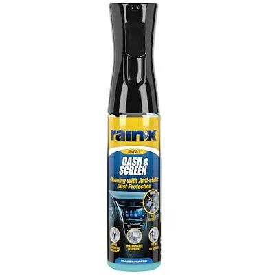 Rain-X Dash & Screen Cleaner & Protectant Streak-Free & Grease-Free Cleaning for Glass, Plastic & Screens Anti-Static Effect Repels Dust Odour Neutralizing Technology for Fresh Interior 300ml Rain-X Dash & Screen Cleaner & Protectant Streak-Free & Grease-Free Cleaning for Glass, Plastic & Screens Anti-Static Effect Repels Dust Odour Neutralizing Technology for Fresh Interior 300ml