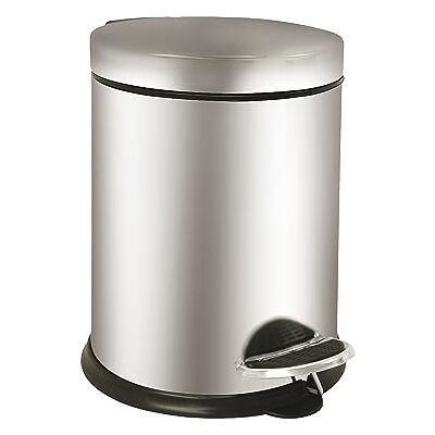 MEDIALINTERNATIONAL Pedal Bin Basic 3L Stainless Steel MEDIALINTERNATIONAL Pedal Bin Basic 3L Stainless Steel