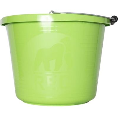 Red Gorilla Premium Builder's Bucket 14 litre 3 Gallon Heavy Duty Strong Metal Handle Moulded Grip Multi Purpose Food Grade Plastic (Pistachio) Red Gorilla Premium Builder's Bucket 14 litre 3 Gallon Heavy Duty Strong Metal Handle Moulded Grip Multi Purpose Food Grade Plastic (Pistachio)