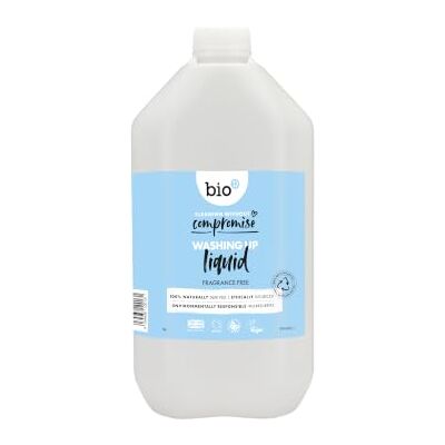 Bio-d Fragrance Free Washing Up Liquid 5 Litre 100% Naturally Derived Cuts Through Grease & Burnt-On Stains Allergy UK Accredited Vegan & Cruelty Free Made in the UK Bio-d Fragrance Free Washing Up Liquid 5 Litre 100% Naturally Derived Cuts Through Grease & Burnt-On Stains Allergy UK Accredited Vegan & Cruelty Free Made in the UK