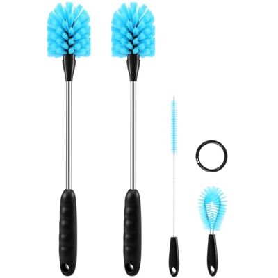 NIZEAMI 4 Pack Bottle Brush Set Long Handle Bottle Cleaner Brush Cleaning Brushes for Narrow Cup, Water Bottle, Sport Bottles, Mugs, Straws NIZEAMI 4 Pack Bottle Brush Set Long Handle Bottle Cleaner Brush Cleaning Brushes for Narrow Cup, Water Bottle, Sport Bottles, Mugs, Straws