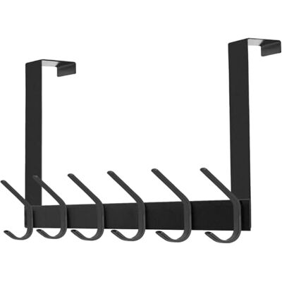 DOKU HOME DOKU Over The Door Hook, Stainless Steel Heavy Duty Over Door Hanger Holder for Coat Robe Hat Clothe Towels Hanging, Bathroom Organizer Towel Rack 12 Hooks, Matte Black DOKU HOME DOKU Over The Door Hook, Stainless Steel Heavy Duty Over Door Hanger Holder for Coat Robe Hat Clothe Towels Hanging, Bathroom Organizer Towel Rack 12 Hooks, Matte Black