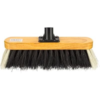 homeshopa.com HOMESHOPA 12" Wooden Broom Head Stiff Coco/PVC Bristle Brush, Replacement Wooden Broom Head, Indoor Outdoor Stiff Bristle Floor Sweeping Brush with Plastic Fixing Bracket Connector homeshopa.com HOMESHOPA 12" Wooden Broom Head Stiff Coco/PVC Bristle Brush, Replacement Wooden Broom Head, Indoor Outdoor Stiff Bristle Floor Sweeping Brush with Plastic Fixing Bracket Connector