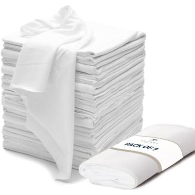 Valengo Fabrics VALENGO Lint Free 100% Cotton New Rags for Dust Cleaning, Soft Tshirt Rags for Cast Iron, Staining Wood, Shoe Polish Cloth Bag, 17”x17”- (7 Pack) Valengo Fabrics VALENGO Lint Free 100% Cotton New Rags for Dust Cleaning, Soft Tshirt Rags for Cast Iron, Staining Wood, Shoe Polish Cloth Bag, 17”x17”- (7 Pack)