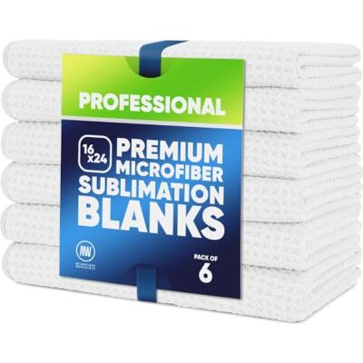 Microfiber Wholesale Kitchen Towels Microfiber Waffle Weave Towels 16 x 24 in. (6 Pack) Absorbent, Lint Free, Thick, Reusable, Commercial, Soft, Hand, Tea, Glass, Bar, Sublimation Blank, Polyester Cloths White Microfiber Wholesale Kitchen Towels Microfiber Waffle Weave Towels 16 x 24 in. (6 Pack) Absorbent, Lint Free, Thick, Reusable, Commercial, Soft, Hand, Tea, Glass, Bar, Sublimation Blank, Polyester Cloths White
